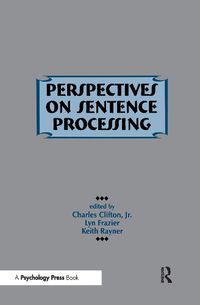 Cover image for Perspectives on Sentence Processing