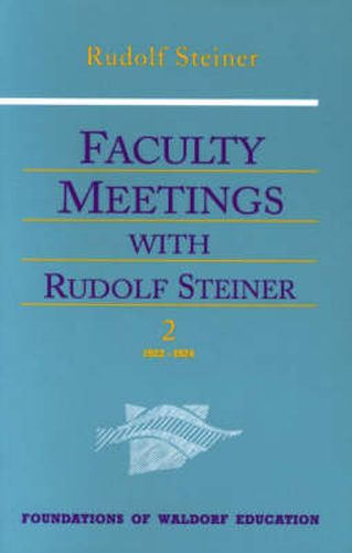 Cover image for Faculty Meetings with Rudolf Steiner