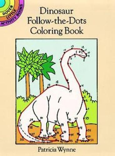 Cover image for Dinosaur Follow-the-dots Coloring Book