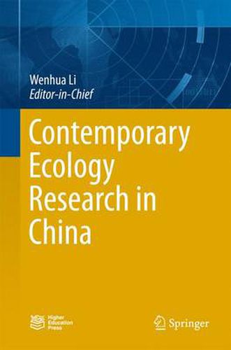 Cover image for Contemporary Ecology Research in China