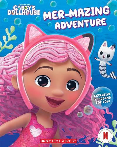 Cover image for Mer-mazing Adventure (DreamWorks: Gabby's Dollhouse Book With Headband)