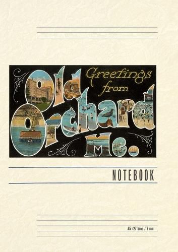 Cover image for Vintage Lined Notebook Greetings from Old Orchard