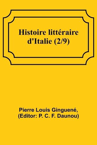 Histoire litteraire d'Italie (2/9)