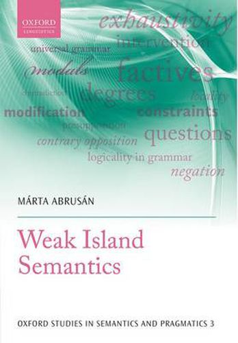 Cover image for Weak Island Semantics