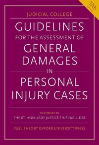 Cover image for Guidelines for the Assessment of General Damages in Personal Injury Cases