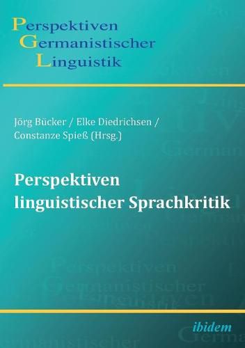 Cover image for Perspektiven linguistischer Sprachkritik.