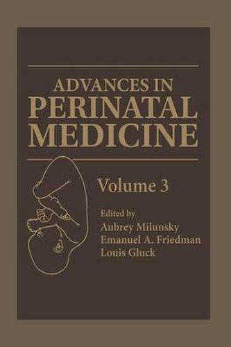 Cover image for Advances in Perinatal Medicine: Volume 3