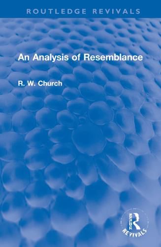 Cover image for An Analysis of Resemblance