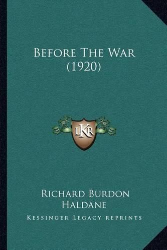 Before the War (1920)