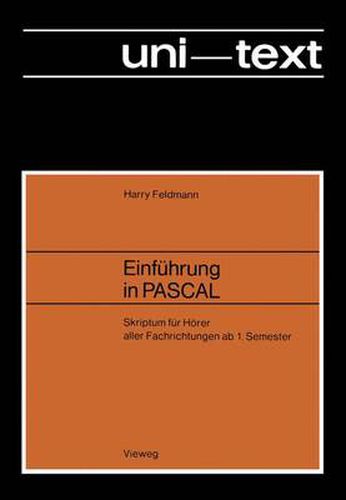 Cover image for Einfuhrung in PASCAL