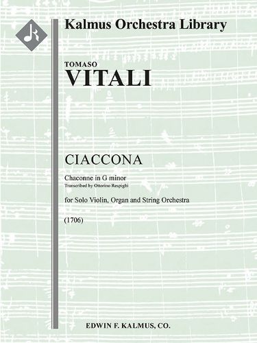 Cover image for Ciaccona (Chaconne in G Minor) [Attributed] [Transcription]