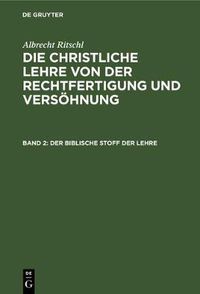 Cover image for Der Biblische Stoff Der Lehre