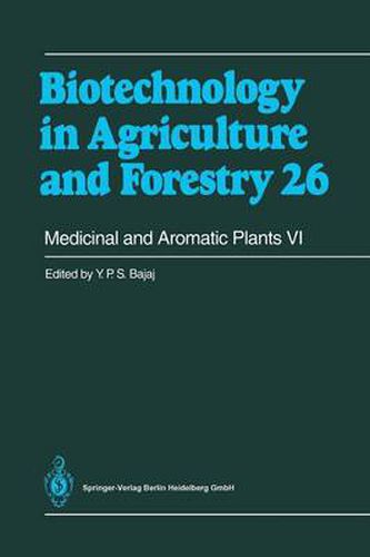 Cover image for Medicinal and Aromatic Plants VI