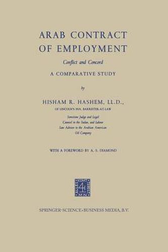 Cover image for Arab Contract of Employment: Conflict and Concord