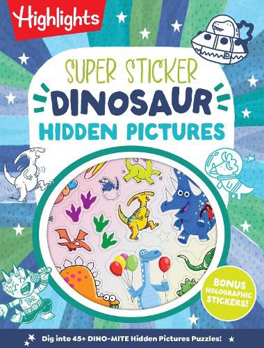 Cover image for Super Sticker Dinosaur Hidden Pictures