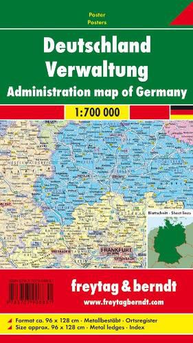 Administration Map Provided with Metal Ledges/Tube 1:700 000