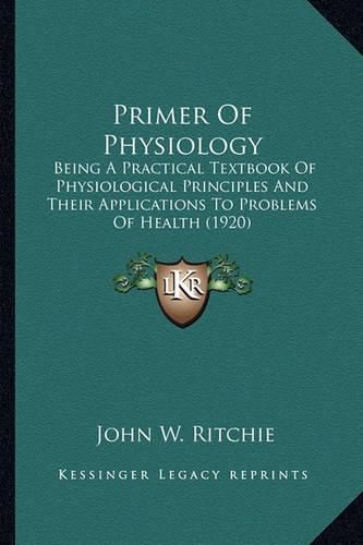 Cover image for Primer Of Physiology