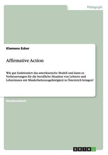 Cover image for Affirmative Action