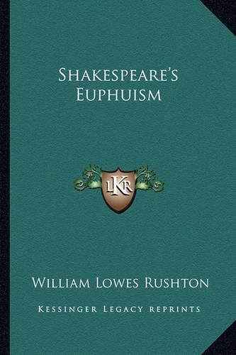 Cover image for Shakespeare's Euphuism