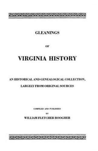 Cover image for Gleanings of Virginia History