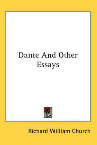 Dante and Other Essays