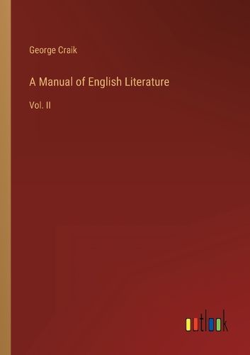 Cover image for A Manual of English Literature