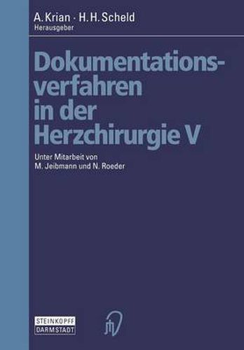 Cover image for Dokumentationsverfahren in Der Herzchirurgie V