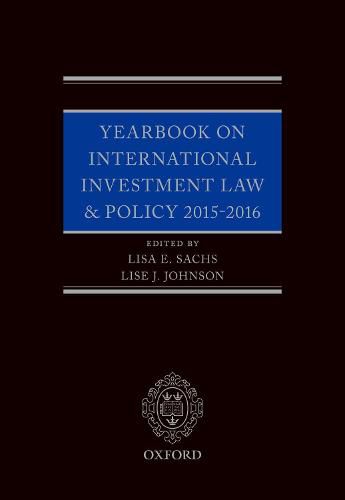 Cover image for Yearbook on International Investment Law & Policy 2015-2016