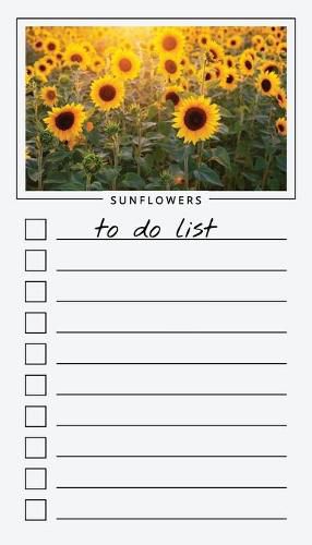 Cover image for To Do List Notepad: Sunflowers, Checklist, Task Planner for Grocery Shopping, Planning, Organizing