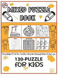 Cover image for Mixed Puzzle Book 130-Puzzle for Kids