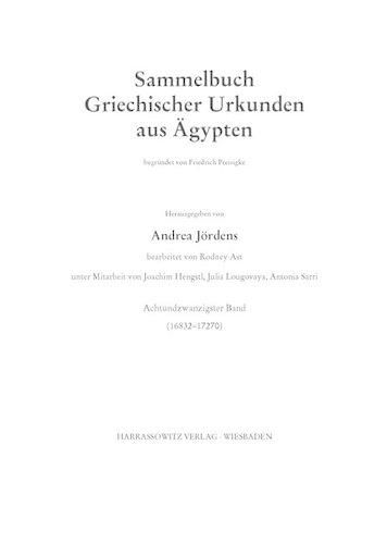 Cover image for Sammelbuch Griechischer Urkunden Aus Agypten