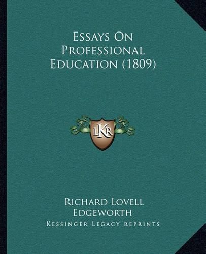 Essays on Professional Education (1809)