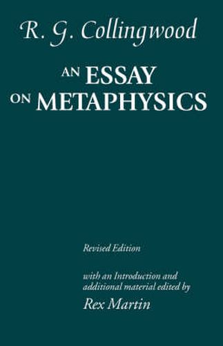 Cover image for An Essay on Metaphysics