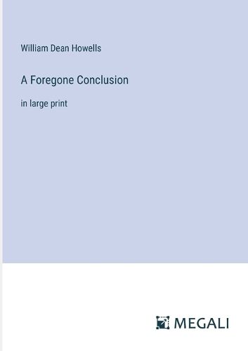 Cover image for A Foregone Conclusion