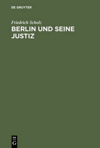 Cover image for Berlin und seine Justiz