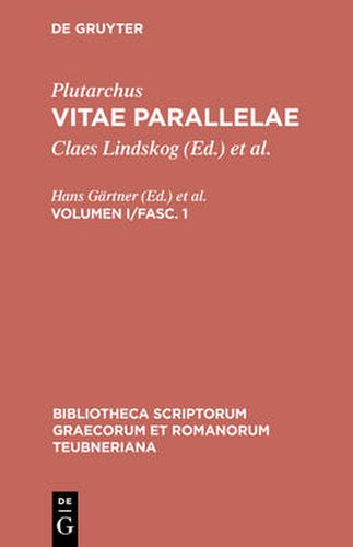 Cover image for Vitae Parallelae, Vol. I, Fas CB