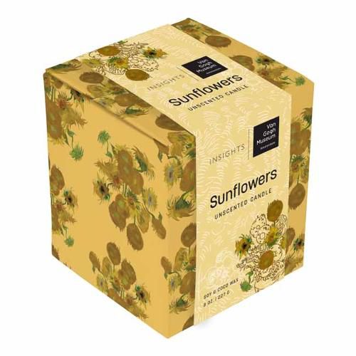 Van Gogh Sunflowers Unscented Glass Candle