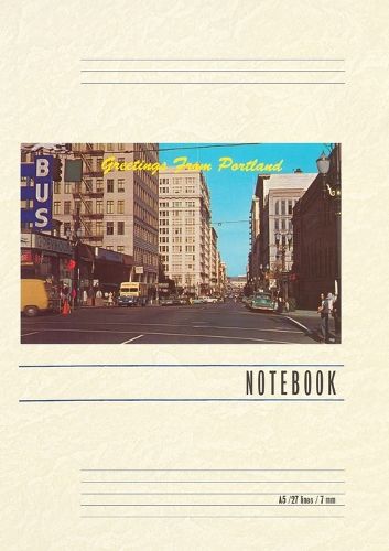 Cover image for Vintage Lined Notebook Greetings from Portland