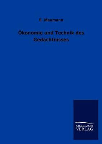 Cover image for OEkonomie und Technik des Gedachtnisses