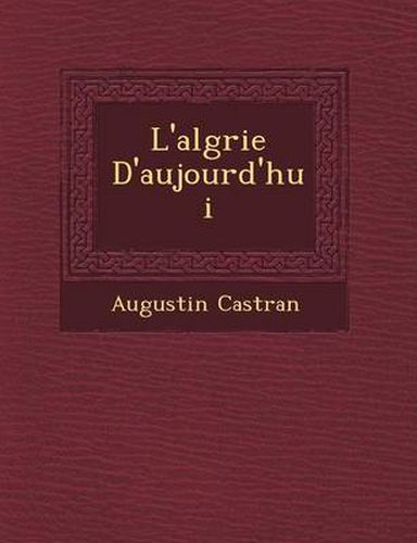 Cover image for L'Alg Rie D'Aujourd'hui