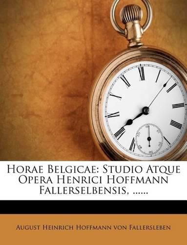 Cover image for Horae Belgicae