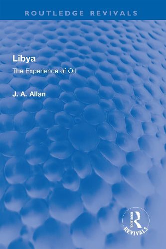 Cover image for Libya: The Experience of Oil