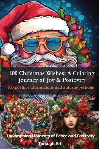 Cover image for 100 Christmas Wishes - A Coloring Journey of Joy & Positivity