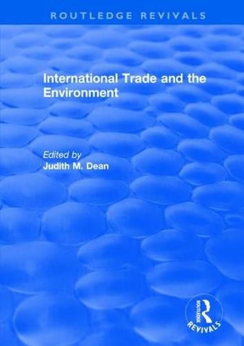 Cover image for International Trade and the Environment