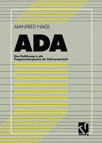 Cover image for ADA: Eine Einfuhrung in die Programmiersprache der Softwaretechnik