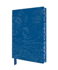 Cover image for Vincent van Gogh: The Starry Night 2025 Artisan Art Vegan Leather Diary Planner - Page to View with Notes