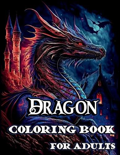 Cover image for Dragon Coloring Book for Adults