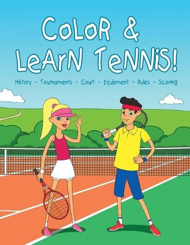 Cover image for Color & learn tennis!