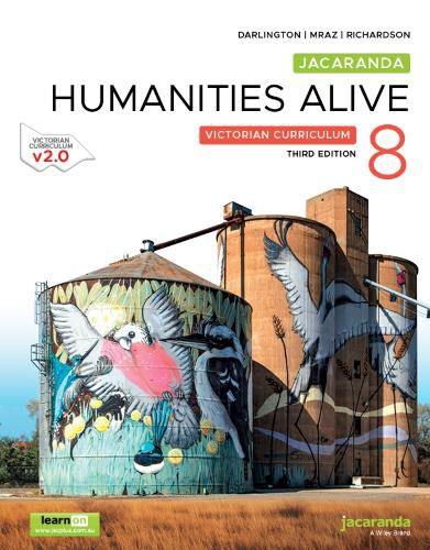 Cover image for Jacaranda Humanities Alive 8 Victorian Curriculum, 3e learnON and Print