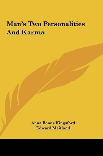 Cover image for Man's Two Personalities and Karma